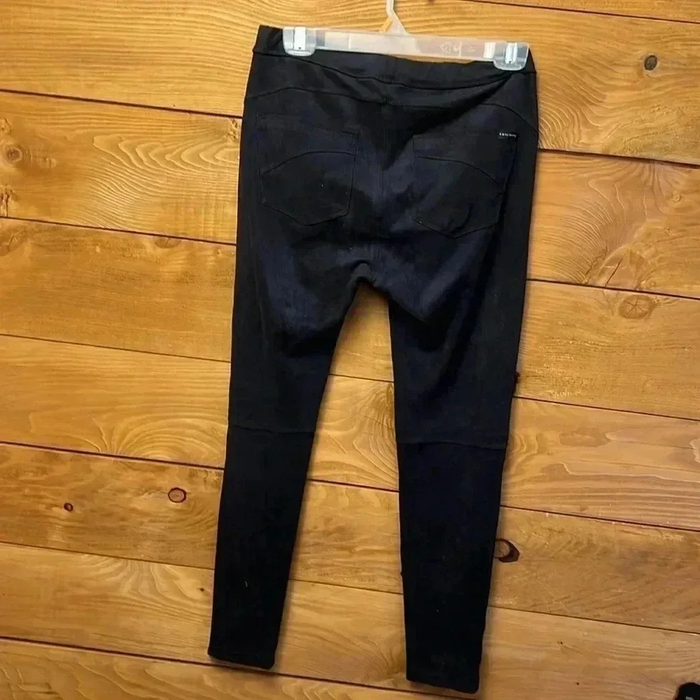 Womens Sanctuary black velvet‎ leggings Md Polyester Spandex Casual streetwear